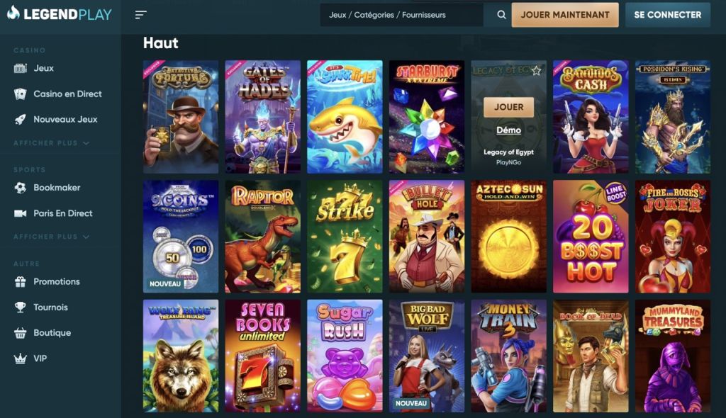 Discover LegendPlay Casino Games