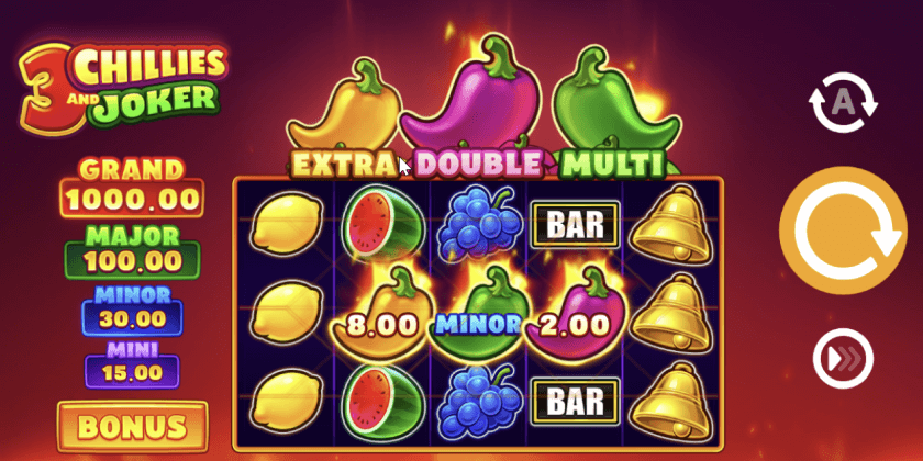 3 Chillies and Joker Hold and Win